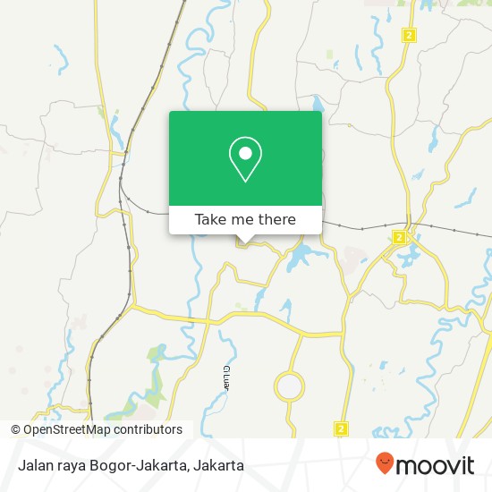 Jalan raya Bogor-Jakarta map