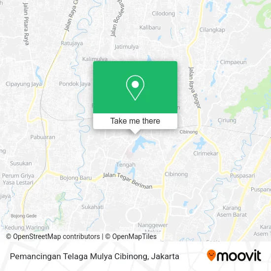 Pemancingan Telaga Mulya Cibinong map