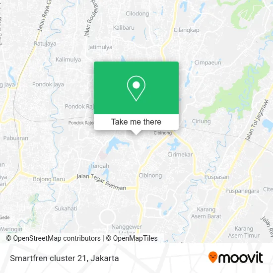 Smartfren cluster 21 map