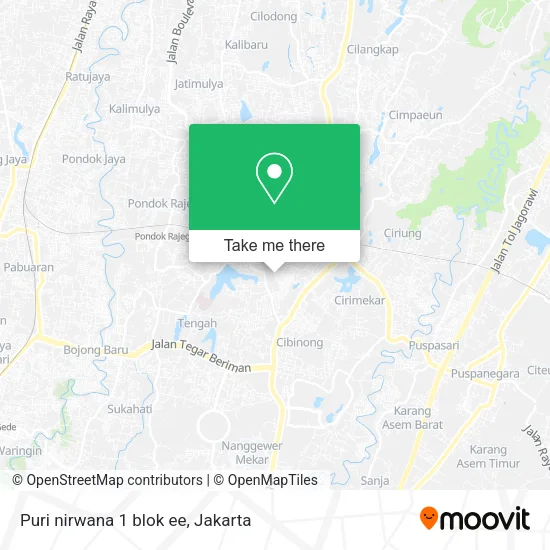 Puri nirwana 1 blok ee map