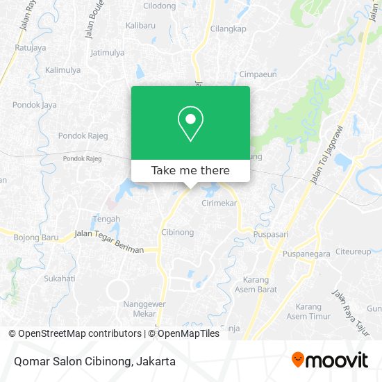 Qomar Salon Cibinong map