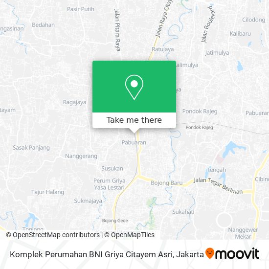 Komplek Perumahan BNI Griya Citayem Asri map