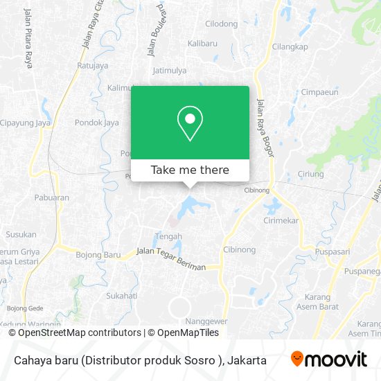 Cahaya baru (Distributor produk Sosro ) map