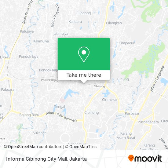 Informa Cibinong City Mall map