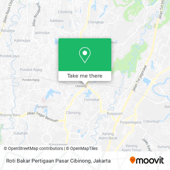 Roti Bakar Pertigaan Pasar Cibinong map