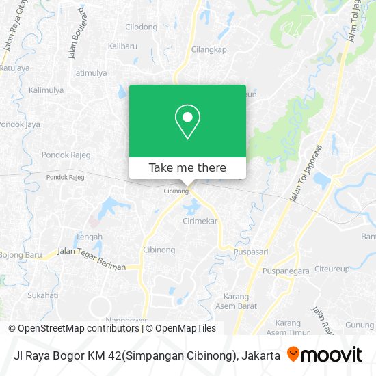Jl Raya Bogor KM 42(Simpangan Cibinong) map