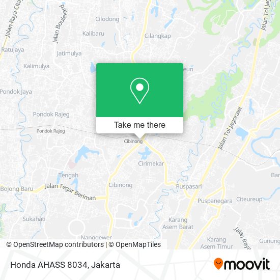 Honda AHASS 8034 map