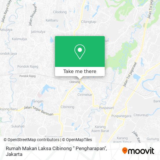 Rumah Makan Laksa Cibinong " Pengharapan" map