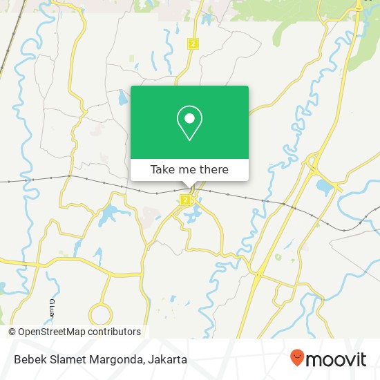 Bebek Slamet Margonda map