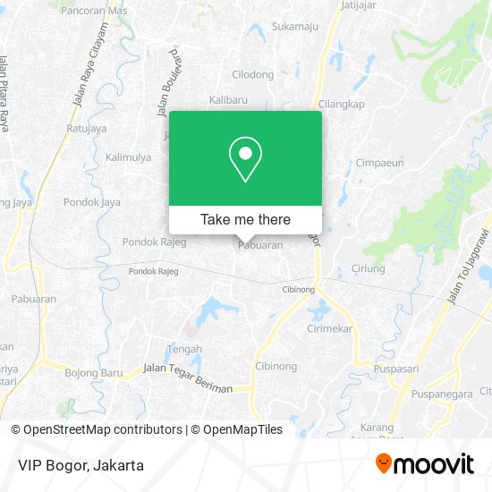 VIP Bogor map