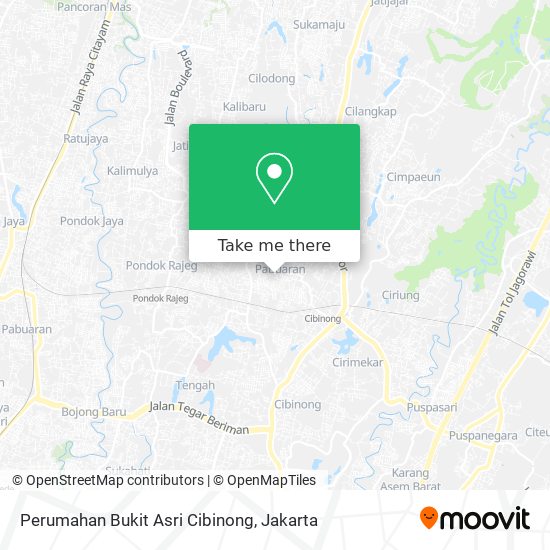 Perumahan Bukit Asri Cibinong map