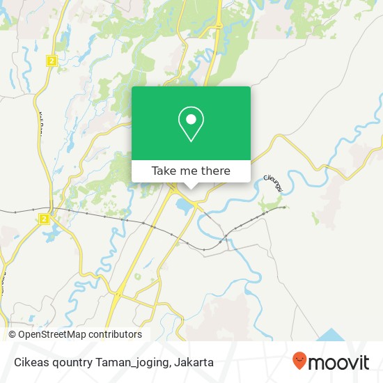Cikeas qountry Taman_joging map