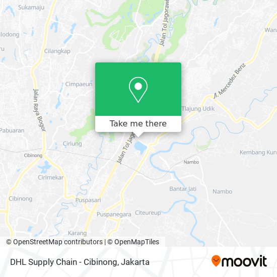 DHL Supply Chain - Cibinong map