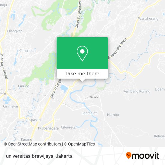 universitas brawijaya map