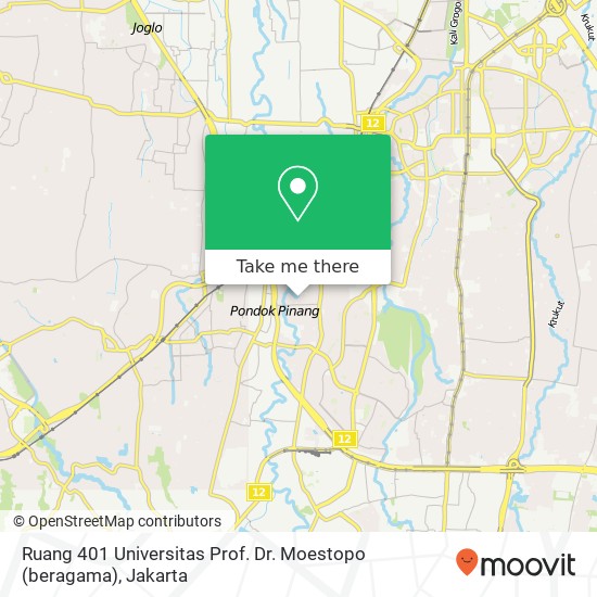 Ruang 401 Universitas Prof. Dr. Moestopo (beragama) map