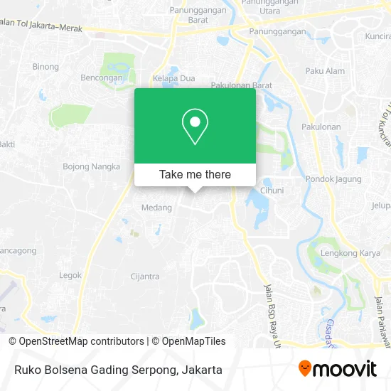 Ruko Bolsena Gading Serpong map