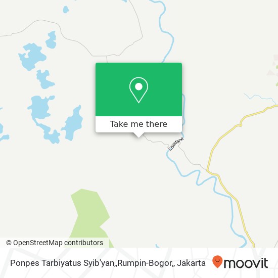 Ponpes Tarbiyatus Syib'yan,,Rumpin-Bogor, map