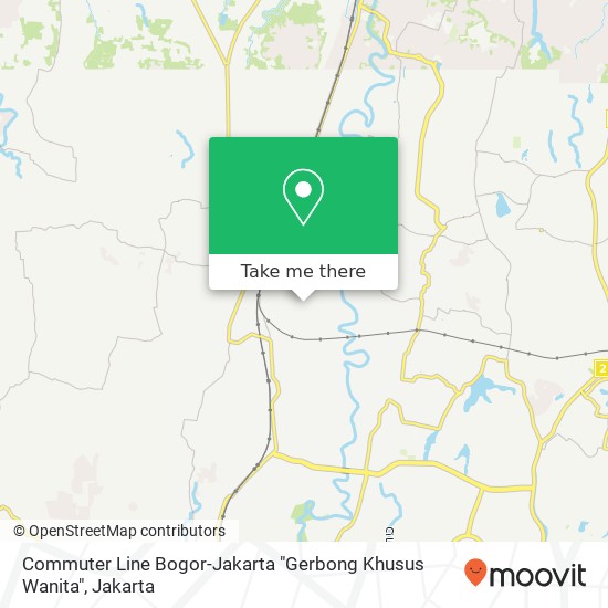 Commuter Line Bogor-Jakarta "Gerbong Khusus Wanita" map