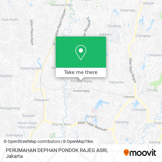 PERUMAHAN DEPHAN PONDOK RAJEG ASRI map