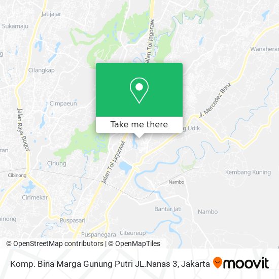 Komp. Bina Marga Gunung Putri JL.Nanas 3 map