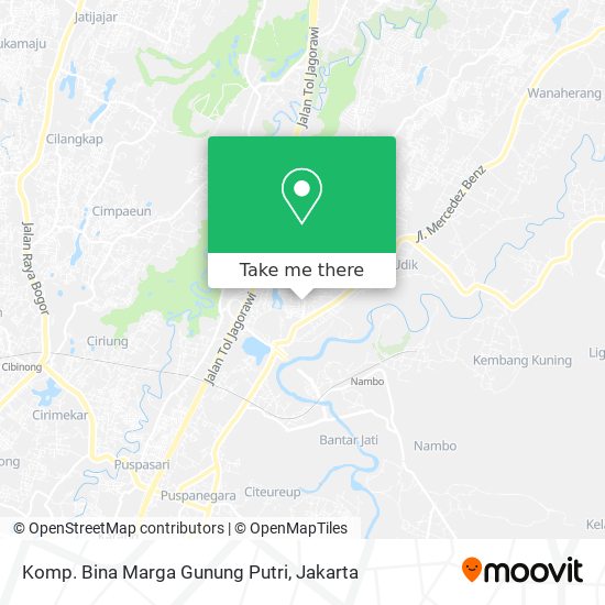 Komp. Bina Marga Gunung Putri map