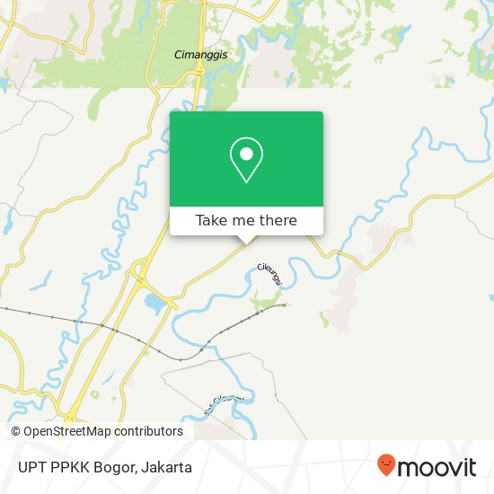UPT PPKK Bogor map