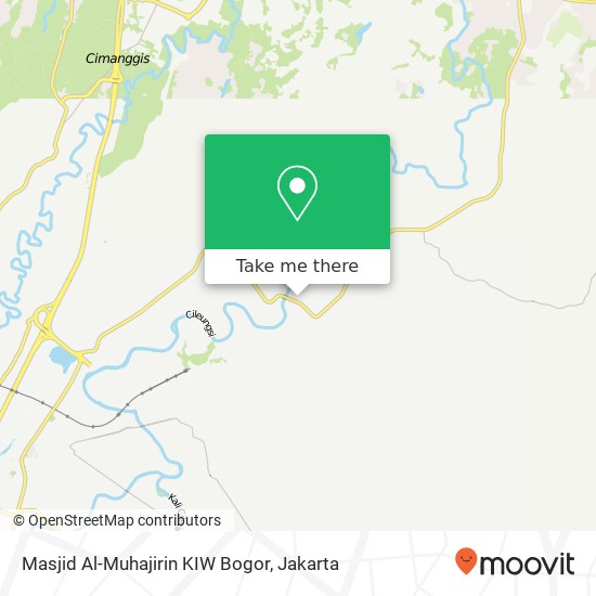 Masjid Al-Muhajirin KIW Bogor map