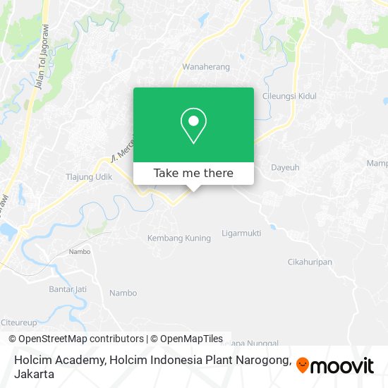 Holcim Academy, Holcim Indonesia Plant Narogong map