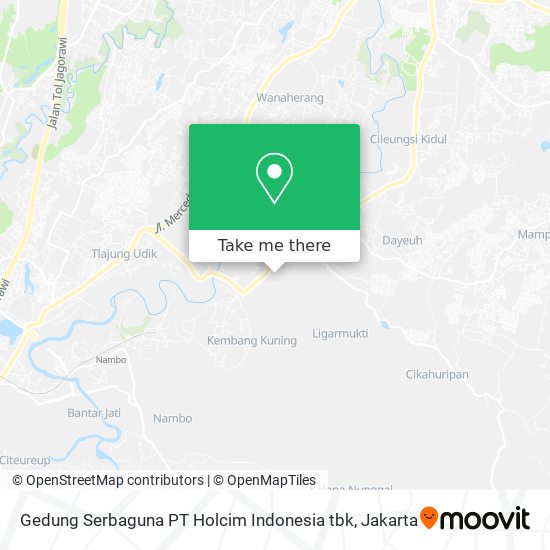 Gedung Serbaguna PT Holcim Indonesia tbk map
