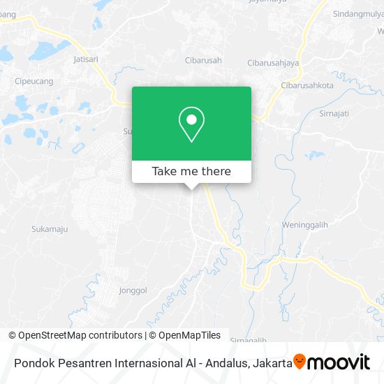 Pondok Pesantren Internasional Al - Andalus map