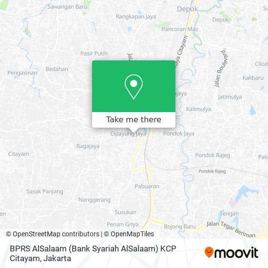 BPRS AlSalaam (Bank Syariah AlSalaam) KCP Citayam map