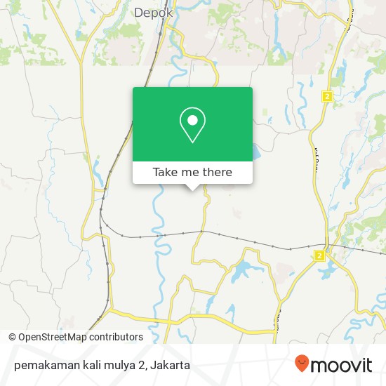 pemakaman kali mulya 2 map