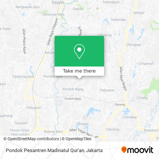 Pondok Pesantren Madinatul Qur'an map