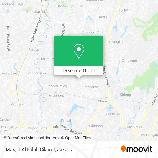 Masjid Al Falah Cikaret map