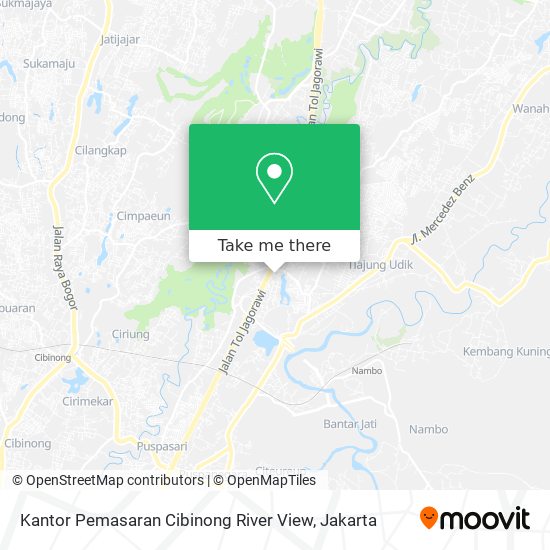 Kantor Pemasaran Cibinong River View map