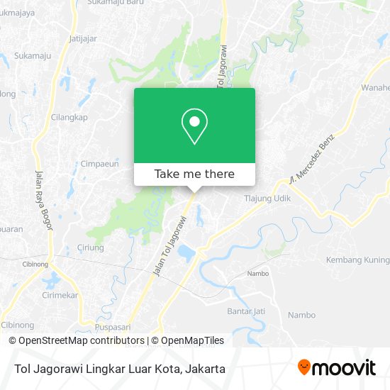 Tol Jagorawi Lingkar Luar Kota map