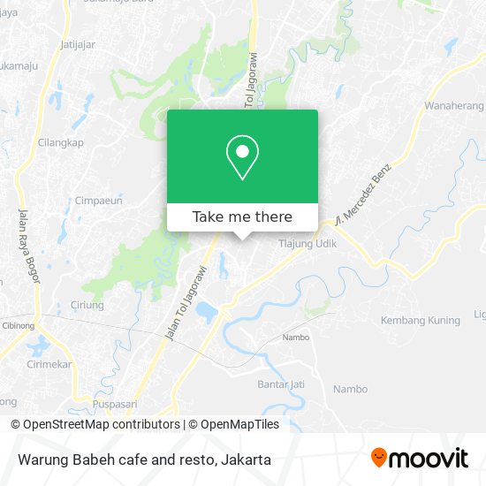 Warung Babeh cafe and resto map