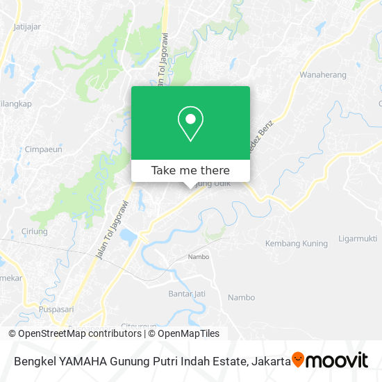 Bengkel YAMAHA Gunung Putri Indah Estate map