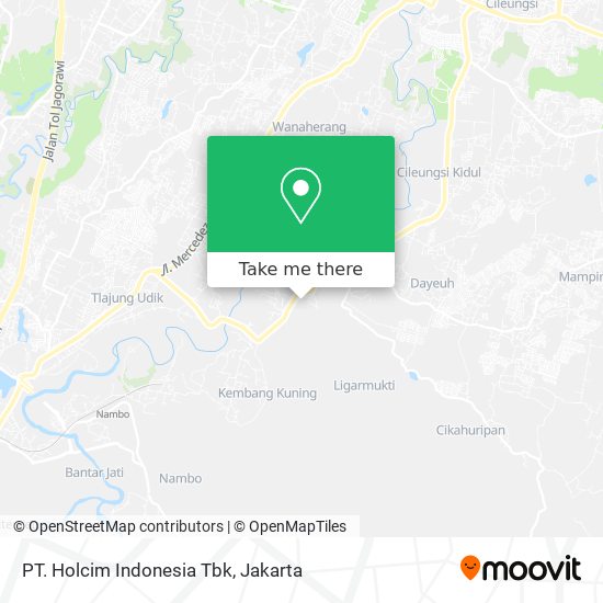 PT. Holcim Indonesia Tbk map