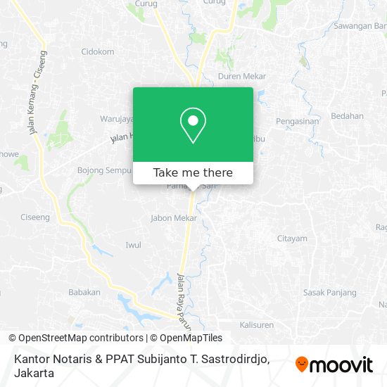 Kantor Notaris & PPAT Subijanto T. Sastrodirdjo map