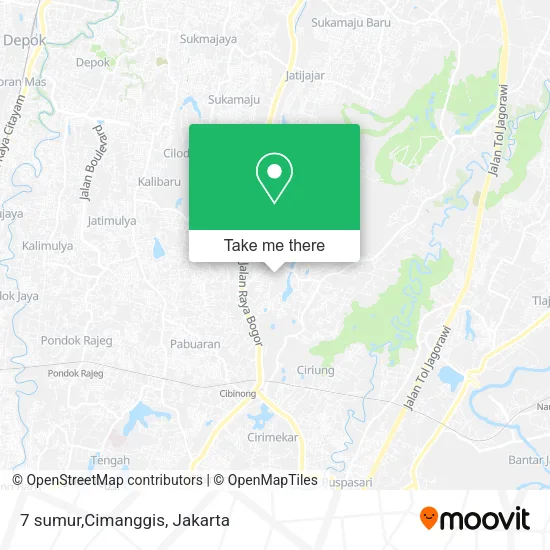 7 sumur,Cimanggis map