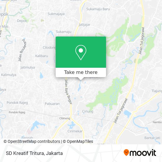 SD Kreatif Tritura map