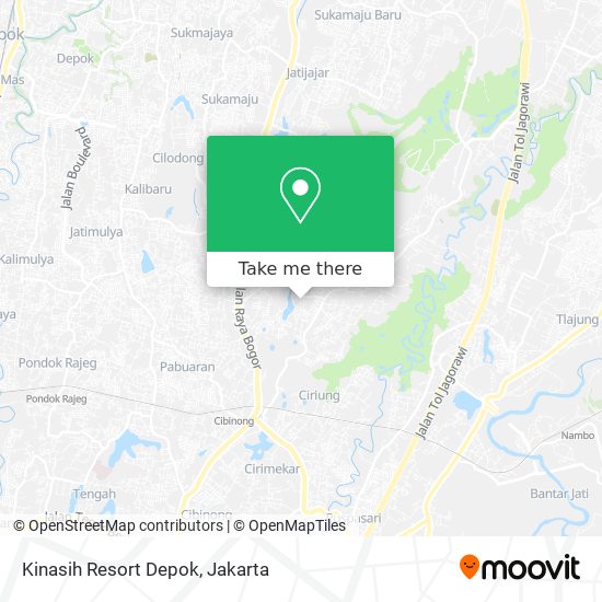 Kinasih Resort Depok map