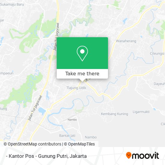 - Kantor Pos -  Gunung Putri map