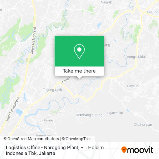 Logistics Office - Narogong Plant, PT. Holcim Indonesia Tbk map