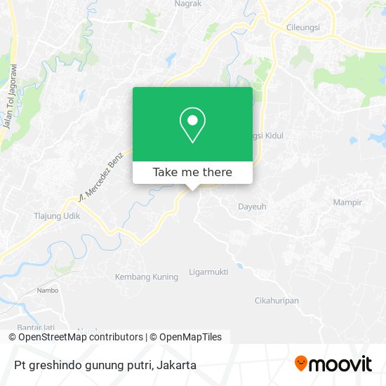 Pt greshindo gunung putri map