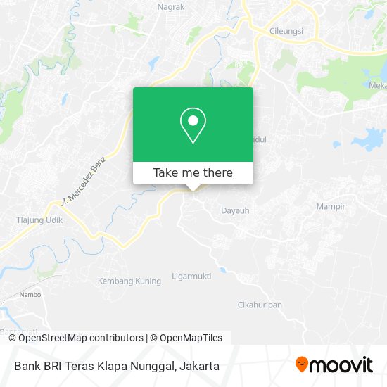 Bank BRI Teras Klapa Nunggal map