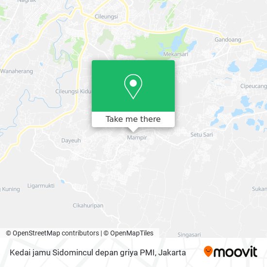 Kedai jamu Sidomincul depan griya PMI map