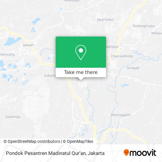 Pondok Pesantren Madinatul Qur'an map