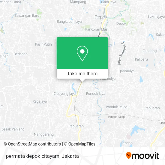 permata depok citayam map